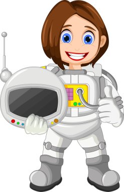 astronot karikatür