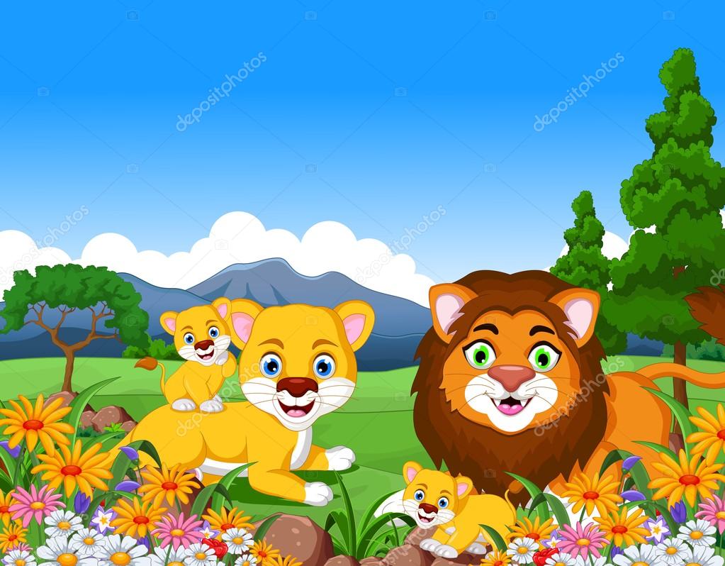 Funny lion cartoon family in the jungle Stock Vector Image by ©starlight789 #66848301 Funny lion cartoon family in the jungle Stock Vector Image by ©starlight789 #66848301