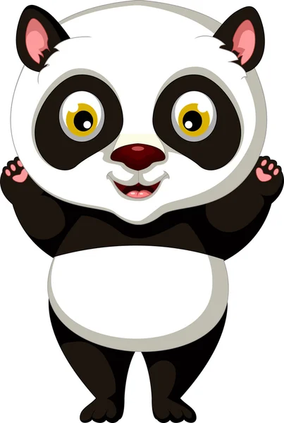 Panda dessin animé pour vous concevoir — Image vectorielle