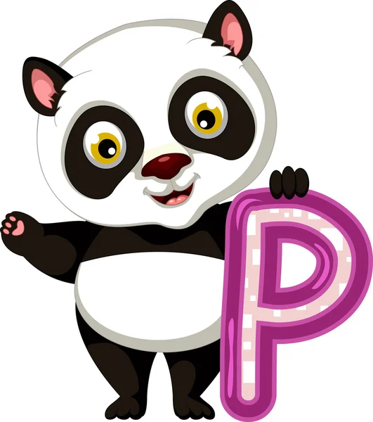 Dibujos animados de Panda para usted diseño — Vector de stock