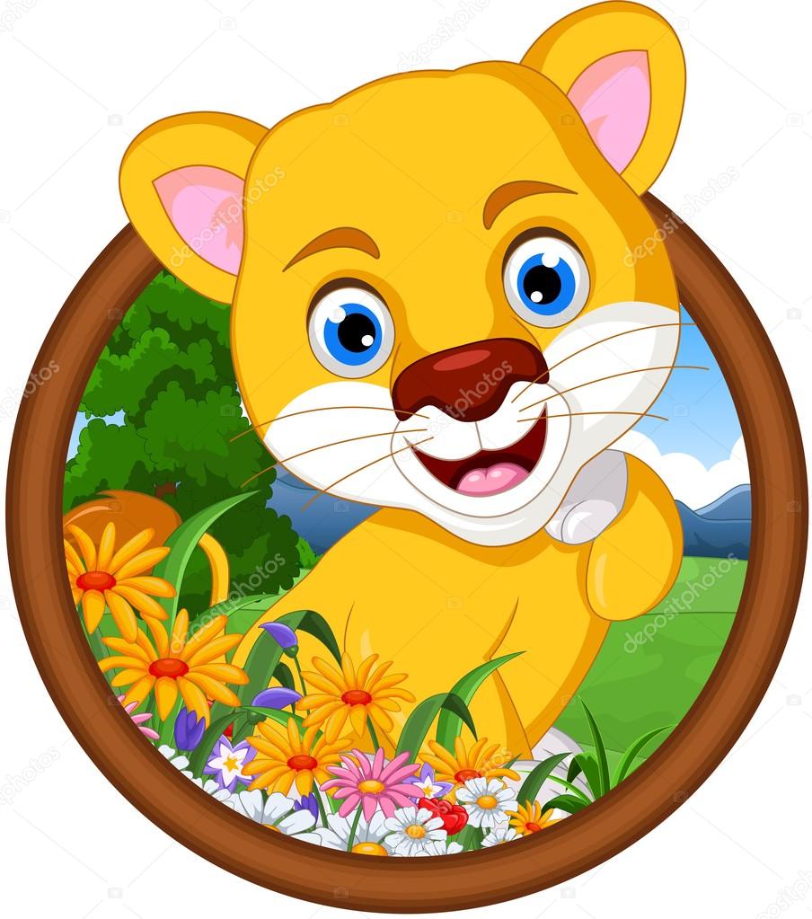 Baby Girl Lion Cartoon