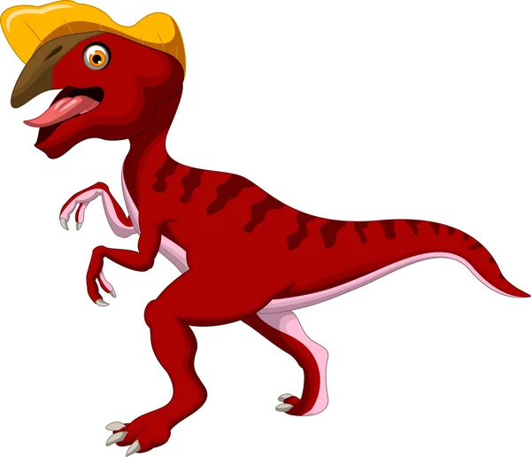 Söt dinosaurie cartoon — Stock vektor
