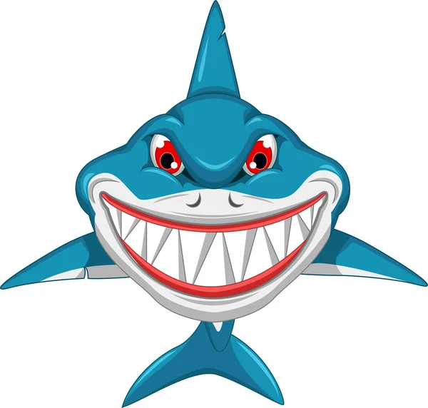 Злая акула — стоковый вектор