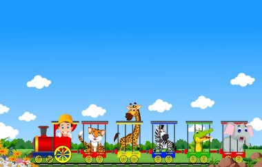 Hayvan tren çizgi film