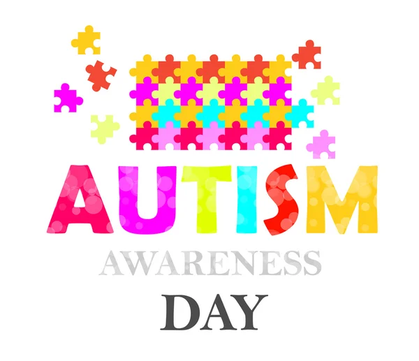 Día de la conciencia del autismo — Archivo Imágenes Vectoriales