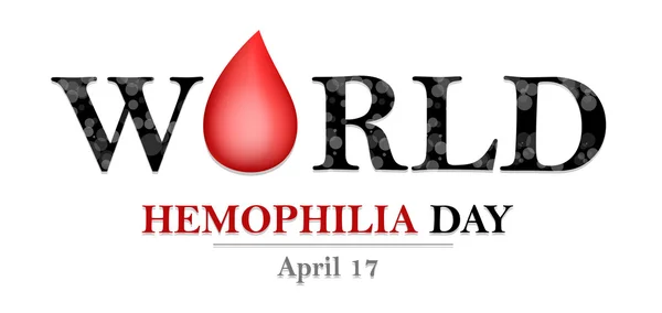 Día Mundial de la Hemofilia — Archivo Imágenes Vectoriales