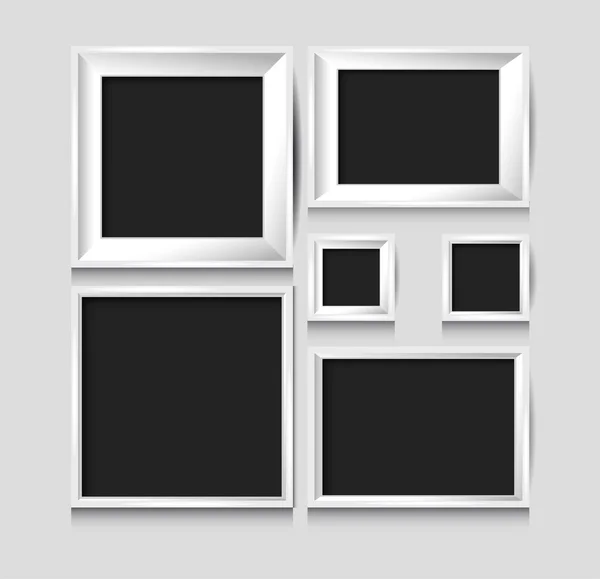 Blank picture frame template — Stock Vector