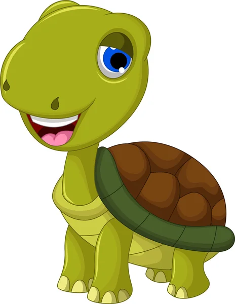 Cartoon schildpad gesneden voor u ontwerpen — Stockvector