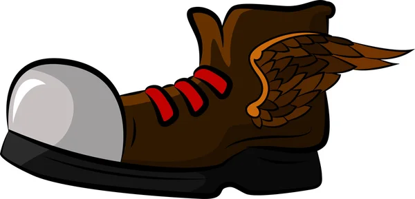 Sapato com asas para o seu design — Vetor de Stock