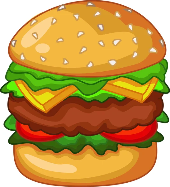 Büyük hamburger — Stok Vektör