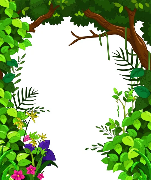 Beauté forêt verte — Image vectorielle