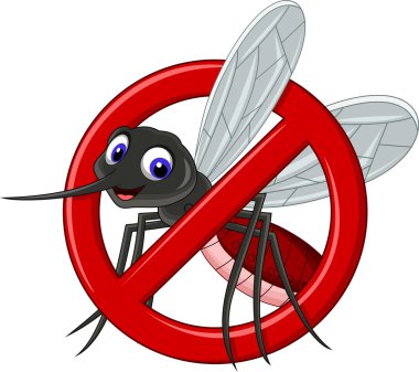 antimosquito karikatür tasarım için sembolü