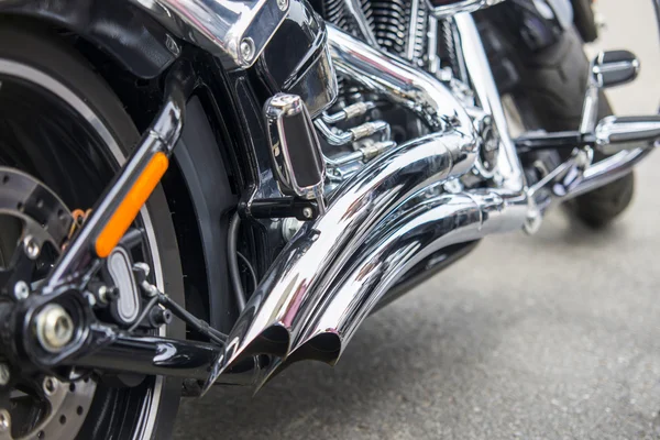 Close up of motorcycle exhaust — Stock Photo, Image