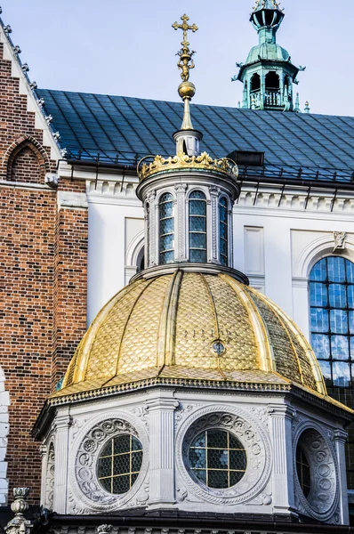 Colina Wawel con catedral y castillo en Cracovia —  Fotos de Stock