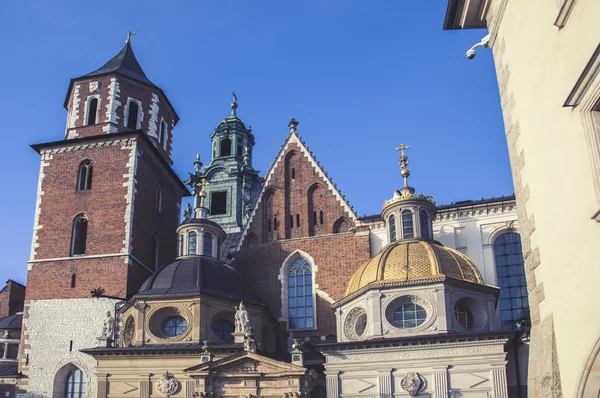 Colina Wawel con catedral y castillo en Cracovia — Foto de Stock