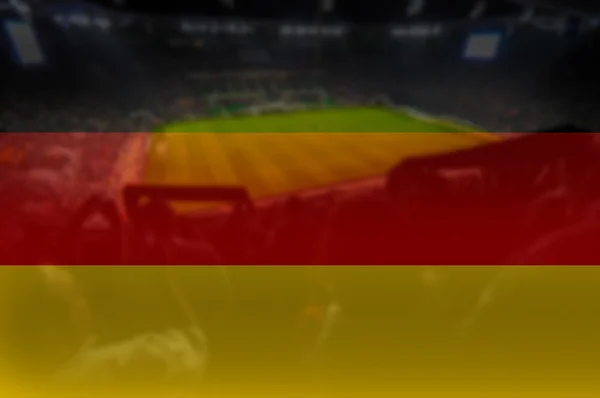 EM 2016 Stadion mit Deutschland-Fahne — Stockfoto