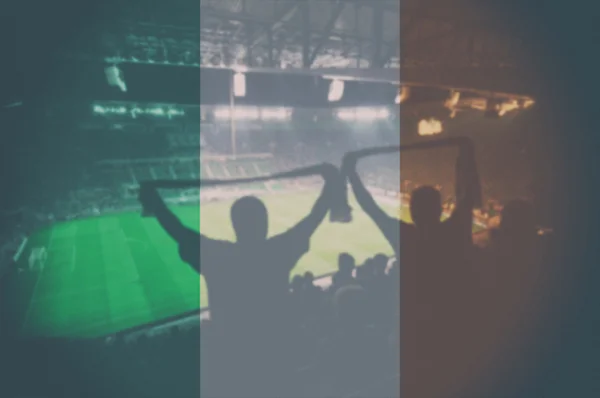 Euro 2016 stade avec mélange drapeau de l'Irlande — Photo