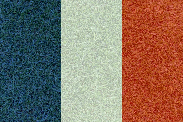 Franciaország nemzeti lobogó euro texturált focipálya 2016 — Stock Fotó