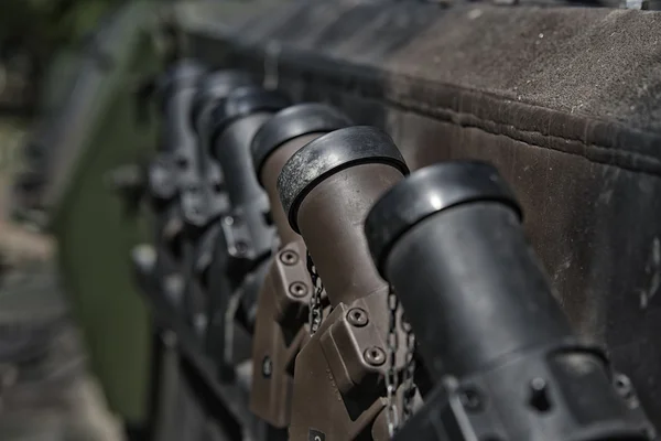 Close up on tank defance — Stock Photo, Image