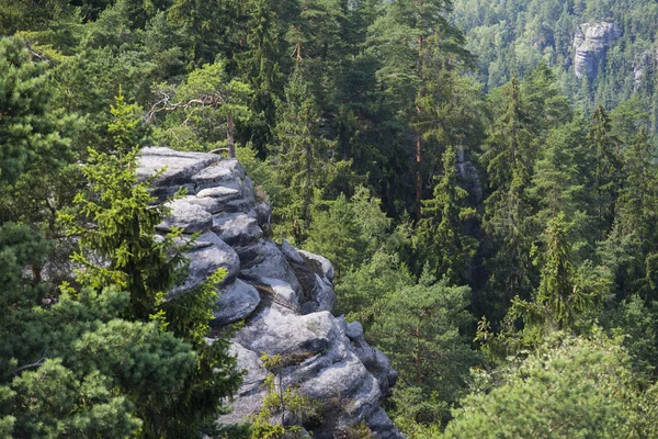 Rock Town, Parque Nacional de Adrspach-Teplice na República Checa — Fotografia de Stock