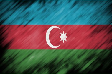 Hareket Bulanıklığı amaç veya doku Azerbaycan bayrağı harmanlama ile