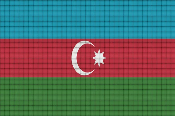 Hoja de papel limpia con la mezcla de la bandera de Azerbaiyán — Foto de Stock