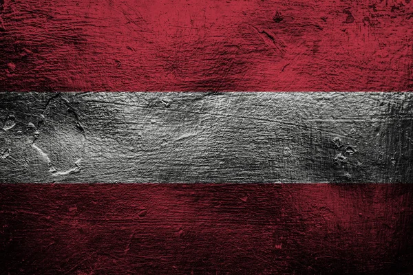 Textura de metal o fondo con mezcla de bandera de Austria —  Fotos de Stock