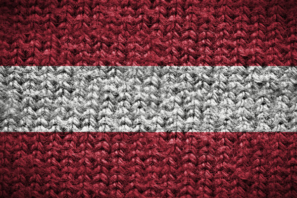 cotton background with blending  Austria flag