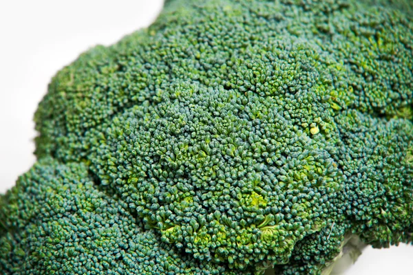 Close up on Fresh broccoli solated on a white background — Stock Photo, Image