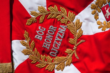 Bog, Honor, Ojczyzna - Polish Military flag clipart