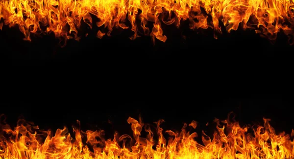 Beyaz arka plan üzerinde ateş