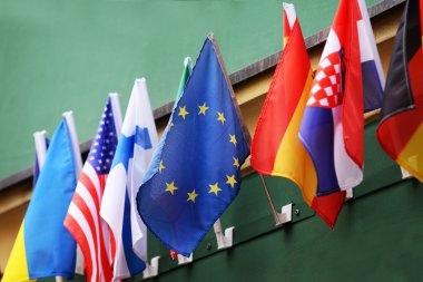 küçük Euro bayrak