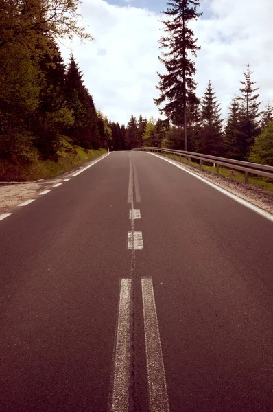 Foto vintage de estrada de asfalto — Fotografia de Stock