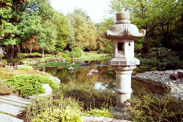 Vintage photo of japanease park — Stock Photo, Image