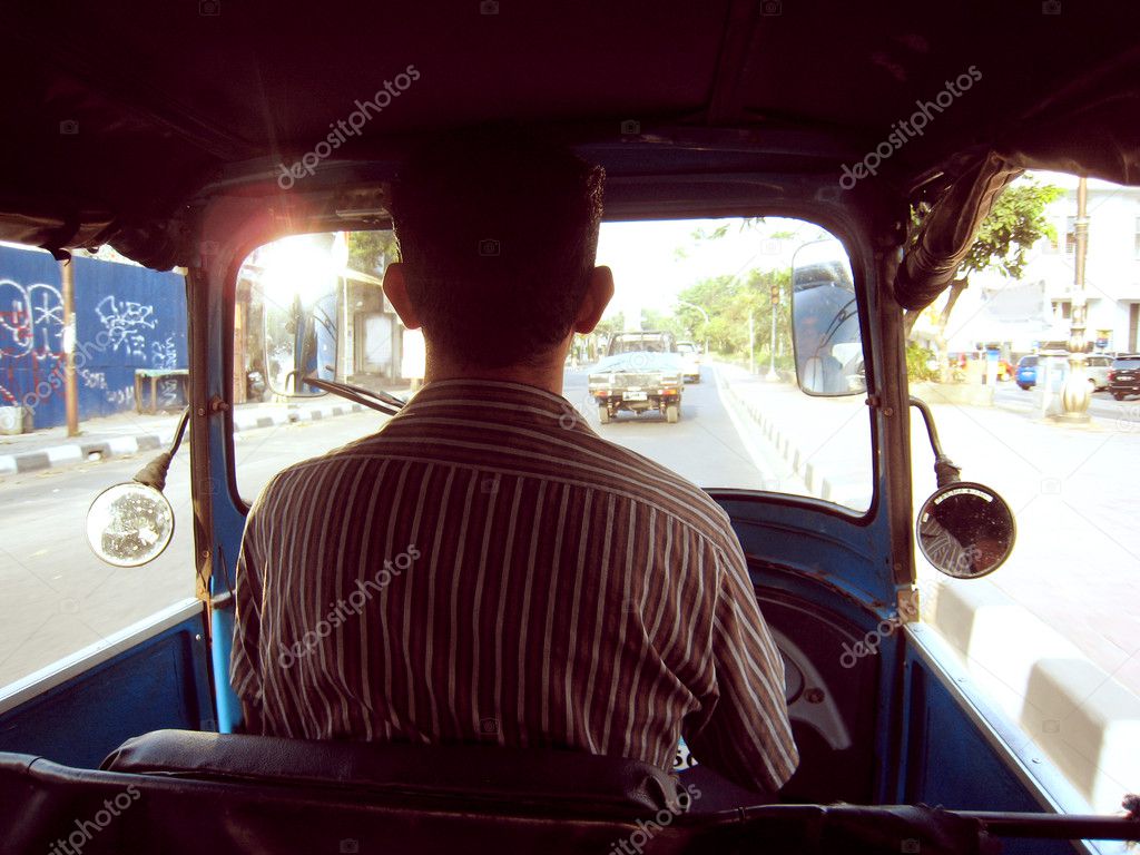 vintage tuk tuk taxi driver