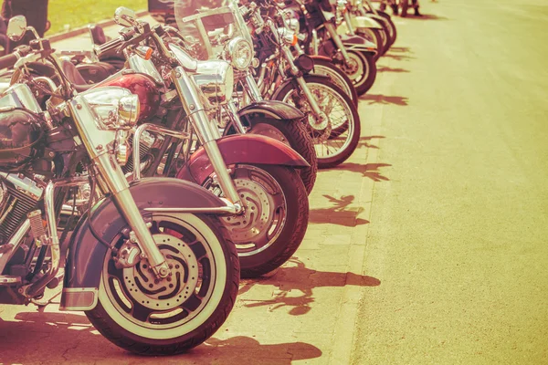 Motocicletas vintage en una fila —  Fotos de Stock
