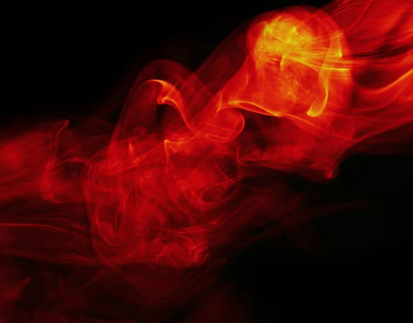 Abstract fire background on black — Stock Photo, Image