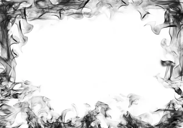 Smoke frame on white background — Stock Photo, Image