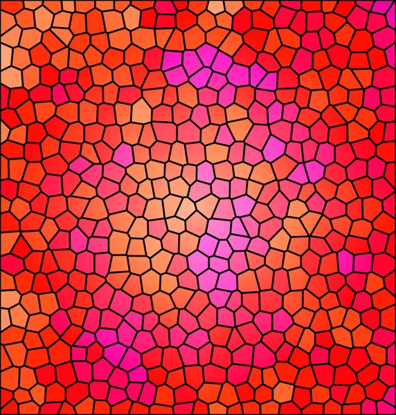 Mosaico astratto rosso, illustrazione di sfondo del mosaico — Foto Stock