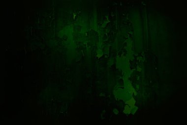 koyu yeşil grunge paslı metal duvar arka plan veya doku