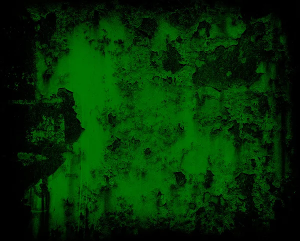 Fond ou texture de mur métallique rouillé vert foncé grunge — Photo