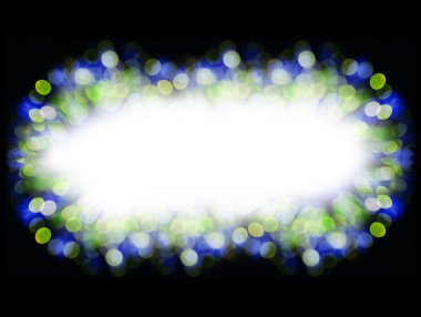 Noel arka plan çerçeve siyah bokeh ışıklı