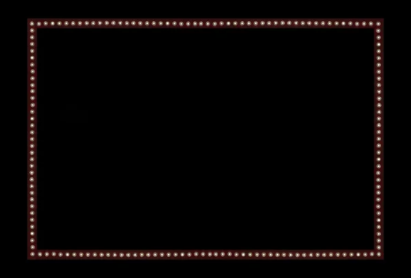 Rotes Backstage-Licht auf schwarzem Space-Hintergrundrahmen lizenzfreie Stockbilder