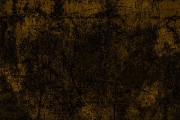 Dark yellow grunge textured wall background — Stock Photo, Image