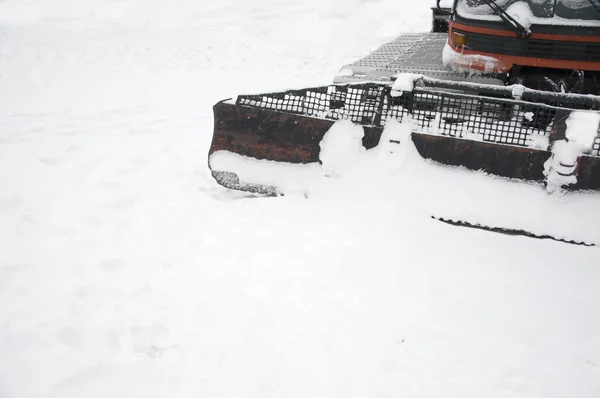 Snowplow machine on snow — Stock Photo, Image