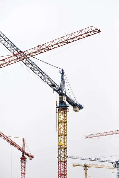 Industriële bouw kranen — Stockfoto