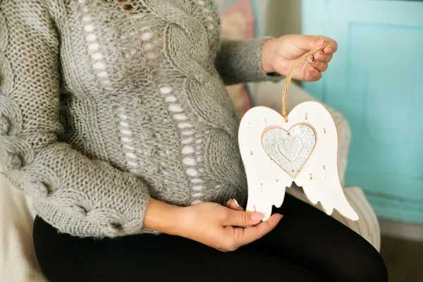 Vrouw te wachten voor haar baby — Stockfoto