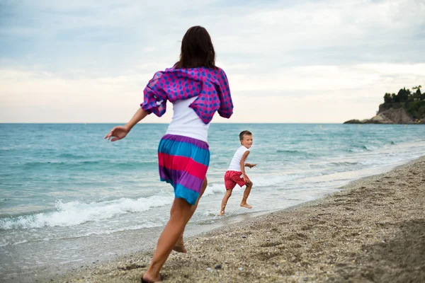 Mother play with son — Stock Photo, Image