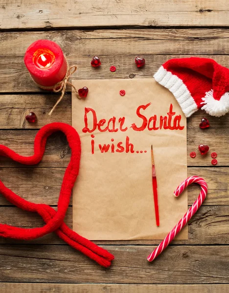 Christmass letter to Santa — Stock Photo, Image