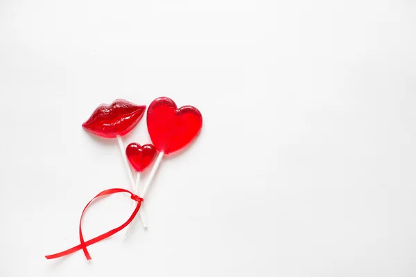 Heart shape candies — Stock Photo, Image